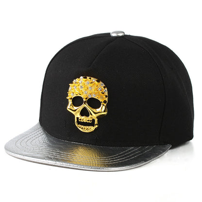 Totenkopf Metall Logo Hiphop Hip-Hop Cap