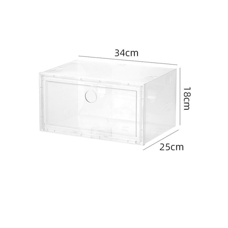 Transparent Plastic Clamshell  Shoe Storage Box