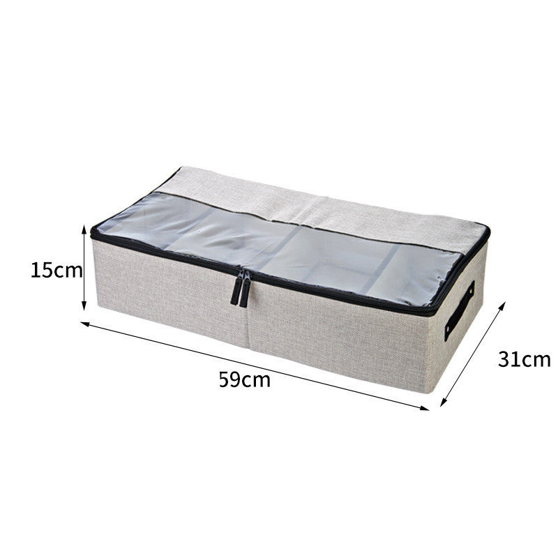 Storage Fabric Dust-proof And Moisture-proof Transparent Folding Shoe Box