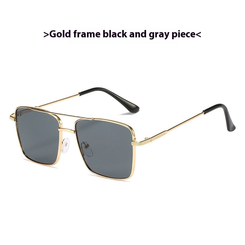 Metal Frame Sunglasses Retro Europe And America Ocean Lens