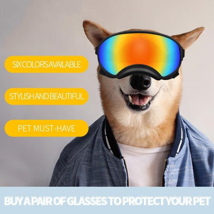 Modische Ski-Sonnenbrille für große und mittelgroße Hunde