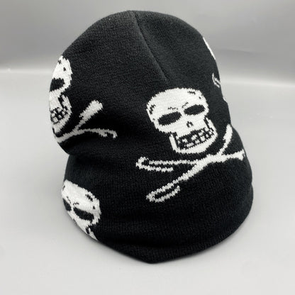 Bonnet tricoté à la mode pour hommes avec tête de mort