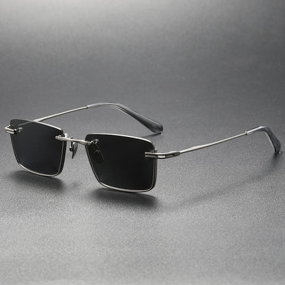 UV-geschützte DTX416 aus reinem Titan mit Option für kurzsichtige Brillen. Modische polarisierte Sonnenbrille für Damen