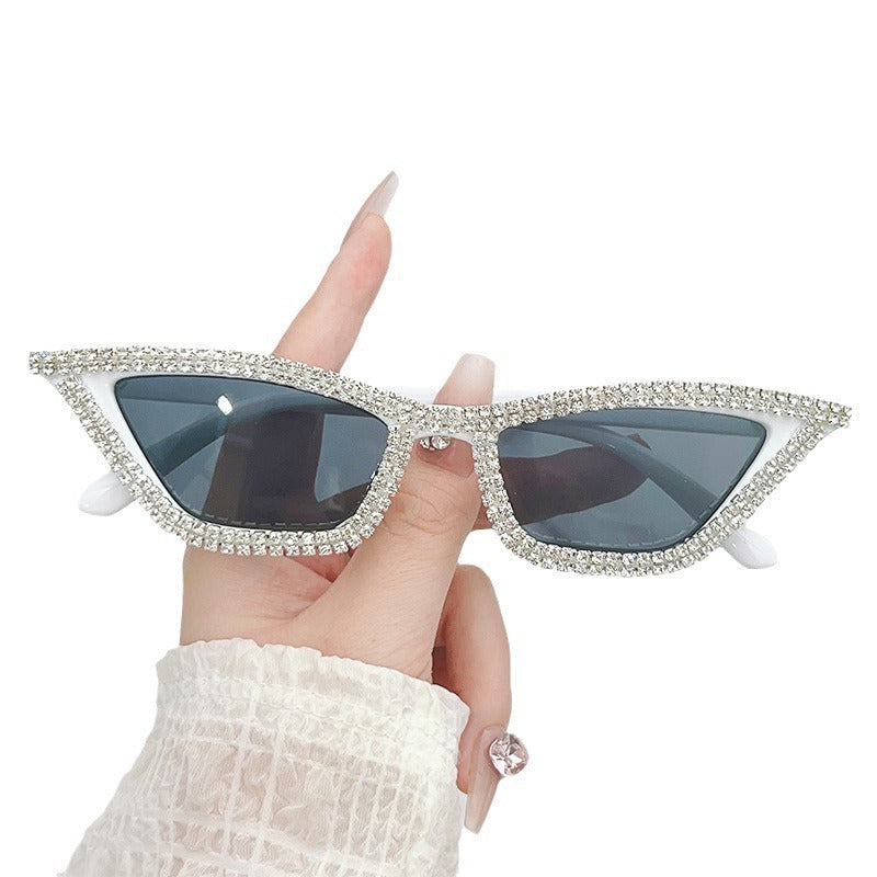 Classic Cat Eye Diamond Sunglasses Handmade Diamond