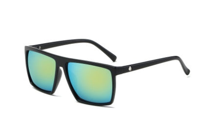 Geisterbrille Totenkopf Totenkopf Farbfilm Sonnenbrille Flut Männer Frauen quadratische Sonnenbrille Sport Froschspiegel