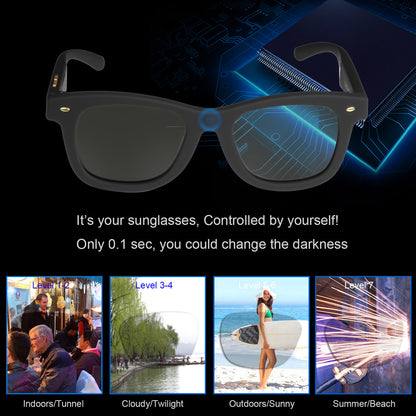 LCD Electronic Adjustable Dimming Sunglasses