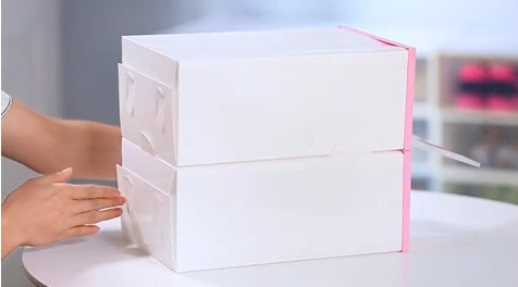 Transparent shoe box