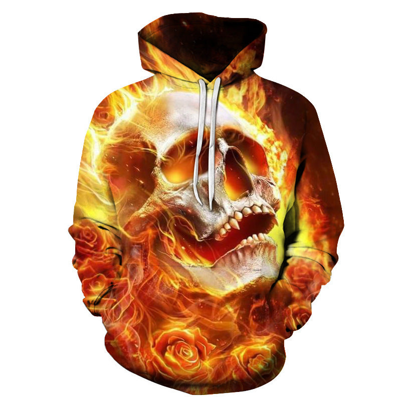 Hooded sweater Personalized skull sweater