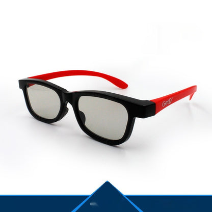 Cinema Sub-transparent Round Polarized Lens Stereo Glasses