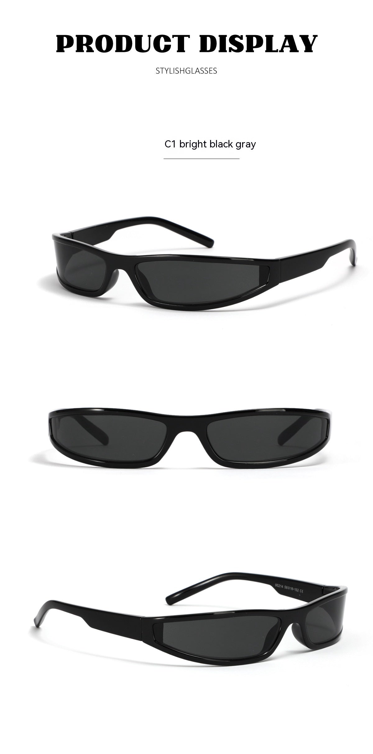 Y2g Future Style Narrow Frame Sunglasses