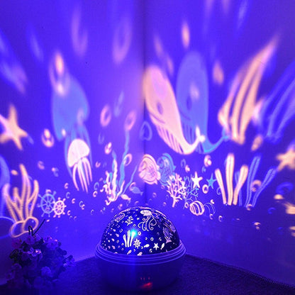 Lampe projecteur d'étoiles USB pour bébé, veilleuse pour chambre à coucher