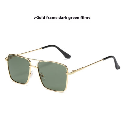 Metal Frame Sunglasses Retro Europe And America Ocean Lens