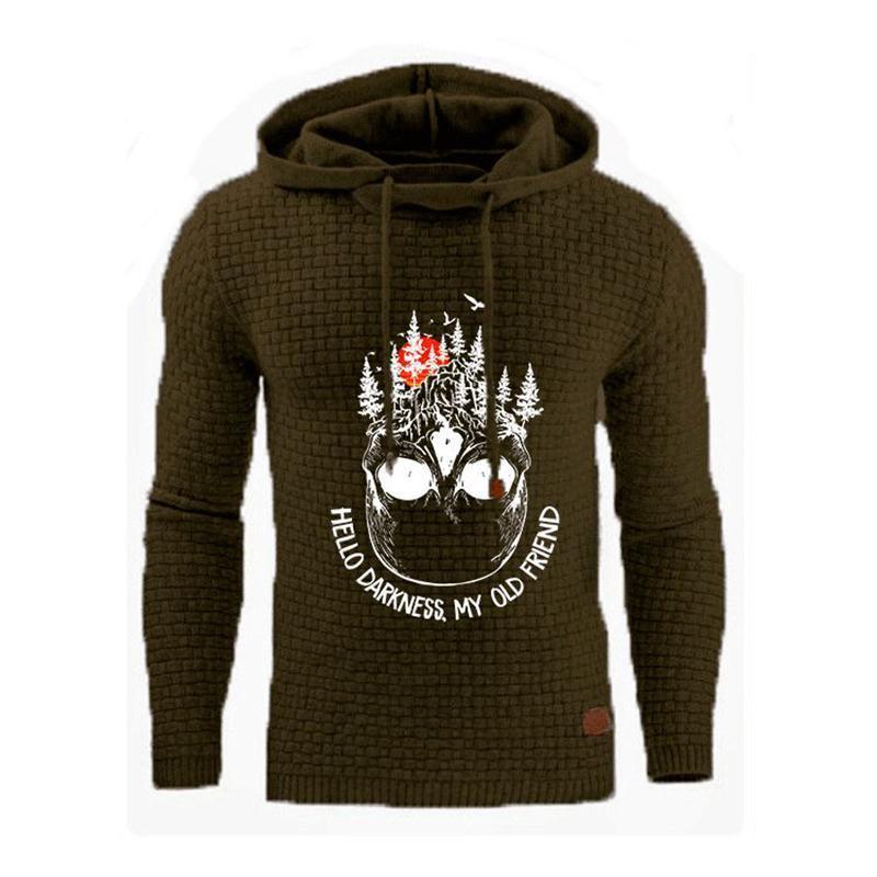 Kapuzenpullover mit Totenkopf-Print