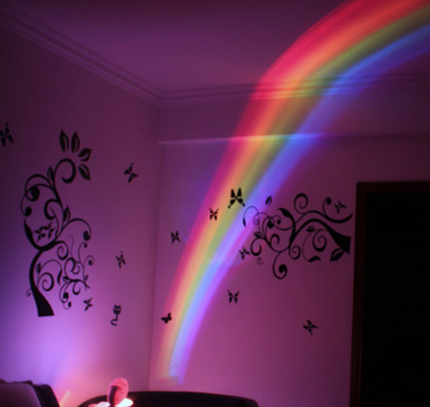 Nouveauté LED Romantique Ciel Arc-en-ciel Projection Colorée Veilleuse