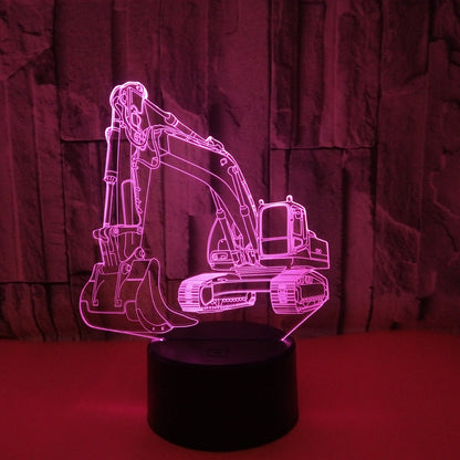 Excavator 3D Lamp