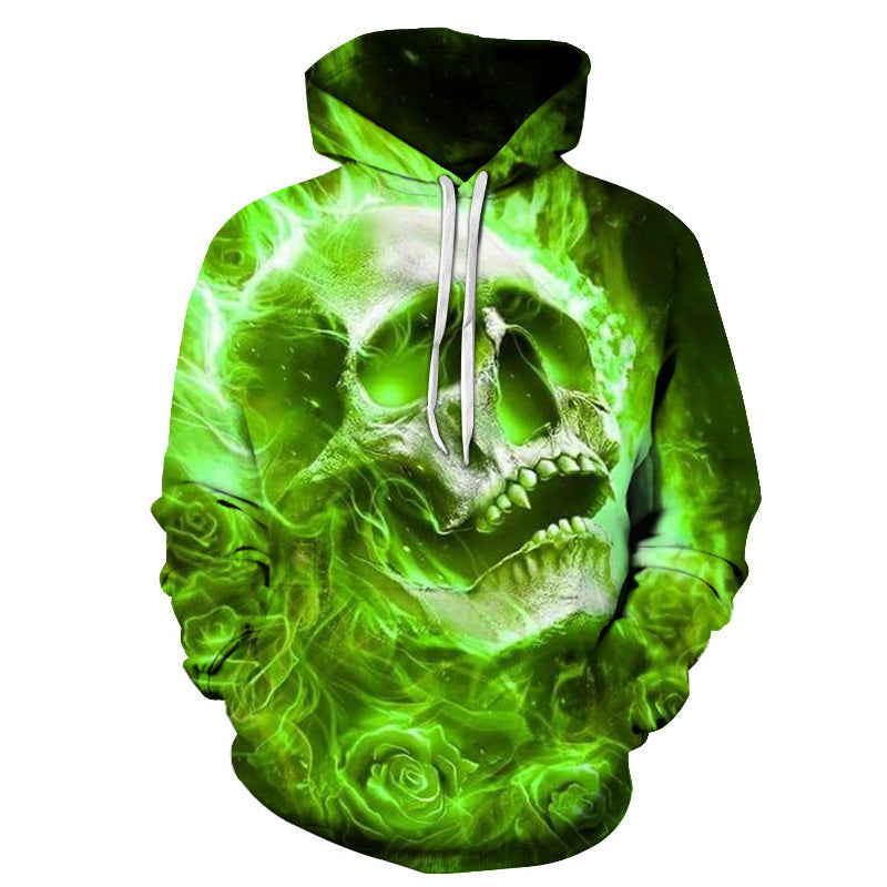 Hooded sweater Personalized skull sweater