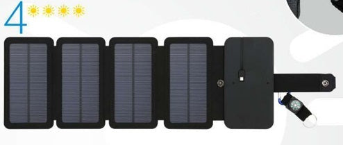 Outdoor-Falt-Solarpanel-Ladegerät, tragbar, 5 V, 2,1 A, USB-Ausgangsgeräte, Camp-Wanderrucksack, Reise-Netzteil für Smartphones