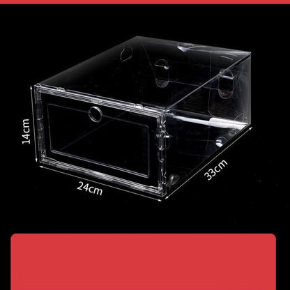 Transparent Plastic Clamshell  Shoe Storage Box