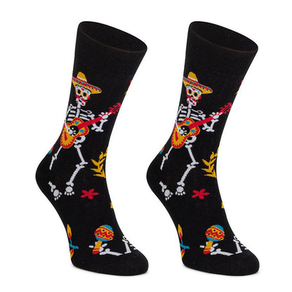 Colorful Skull Jacquard Trendy Socks Cotton Street Fashion