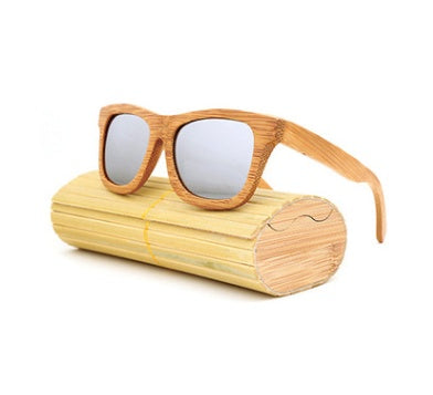 Sunglasses explosion multicolor bamboo glasses coated sunglasses