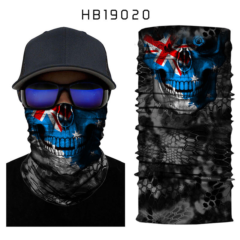 Totenkopf Outdoor Turban ständig wechselnder Zauberschal