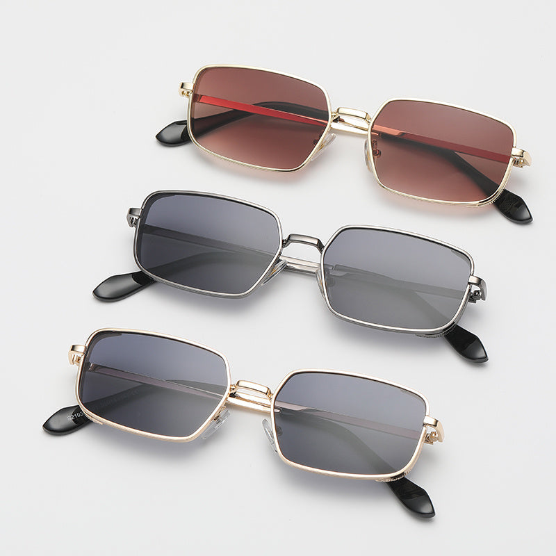 Metal Punk Square Sunglasses