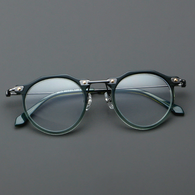 Neu Brille 5812 Retro Brillengestell Metall Optische Brillengestell