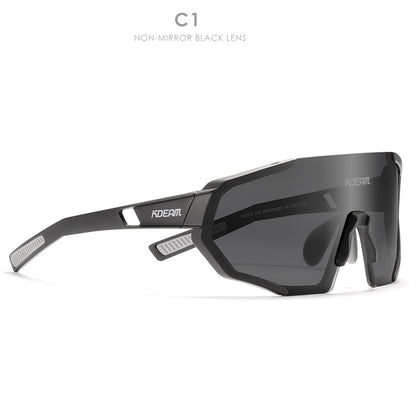 Polarized Cycling One Piece Large Frame Sports Sunglasses