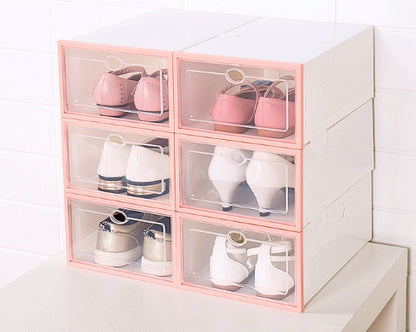 Transparent shoe box