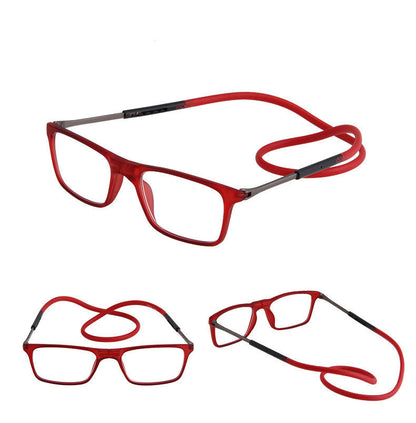 Magnet Hanging Neck Type Reading Glasses Women Folding Old Glasses Men