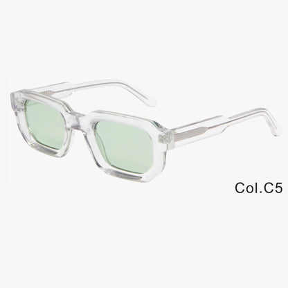 Women's Fashion Retro Square Frame Sunshade Acetate Sunglasses