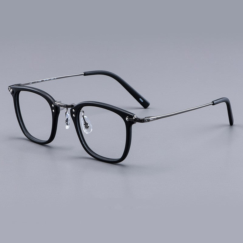 GMS806 Pure Titanium Glasses Rim Retro Sheet Metal Eyeglass Frame Business Myopia Glasses Rim