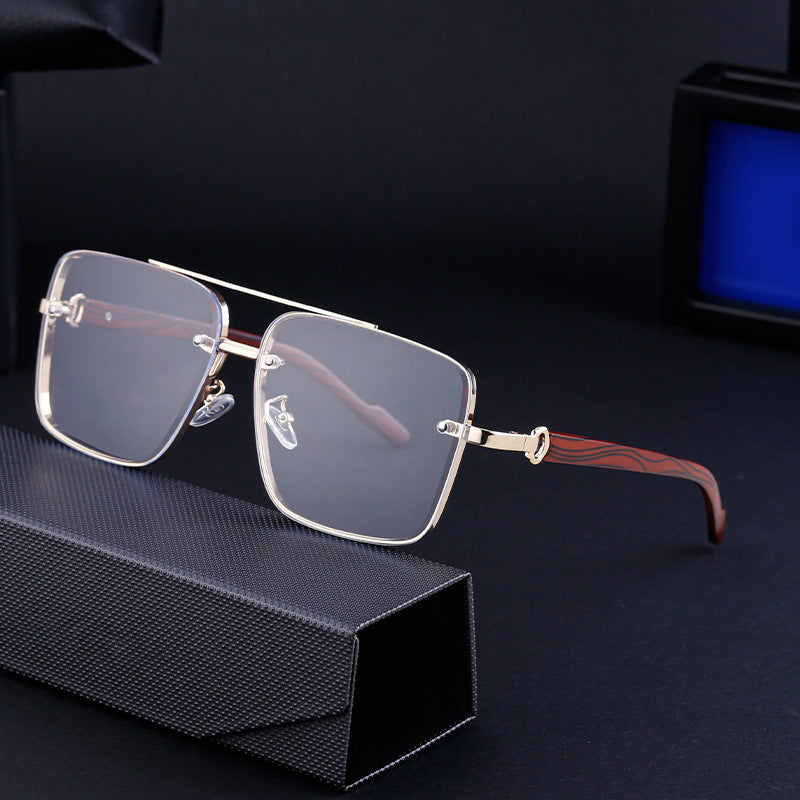 European And American Square Cut Sunglasses For Men