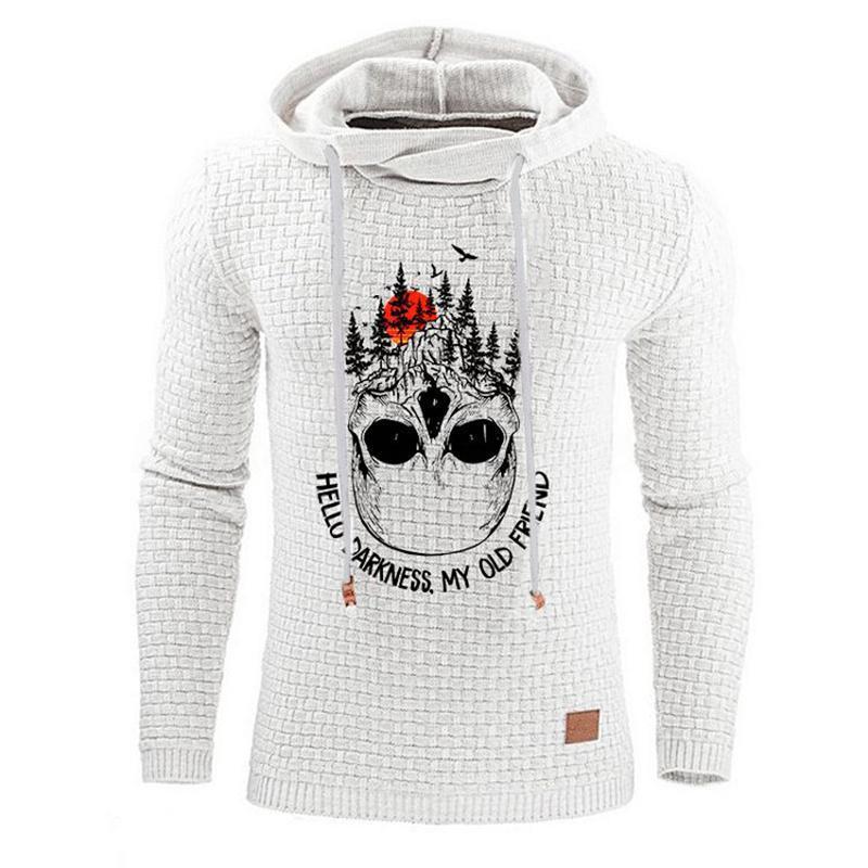 Kapuzenpullover mit Totenkopf-Print