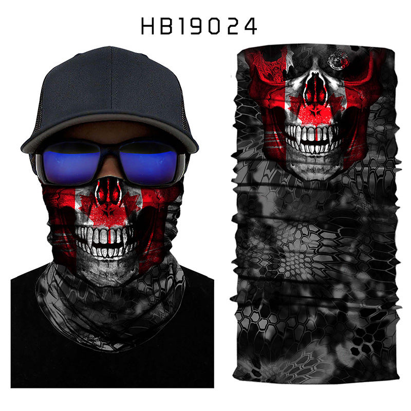 Totenkopf Outdoor Turban ständig wechselnder Zauberschal