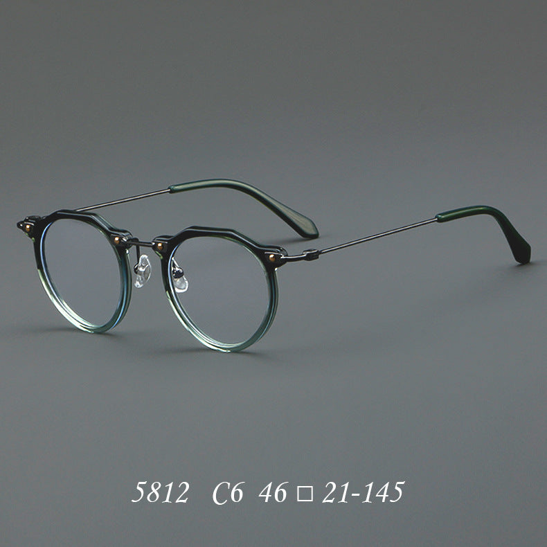 Neu Brille 5812 Retro Brillengestell Metall Optische Brillengestell