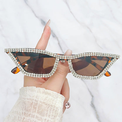 Classic Cat Eye Diamond Sunglasses Handmade Diamond