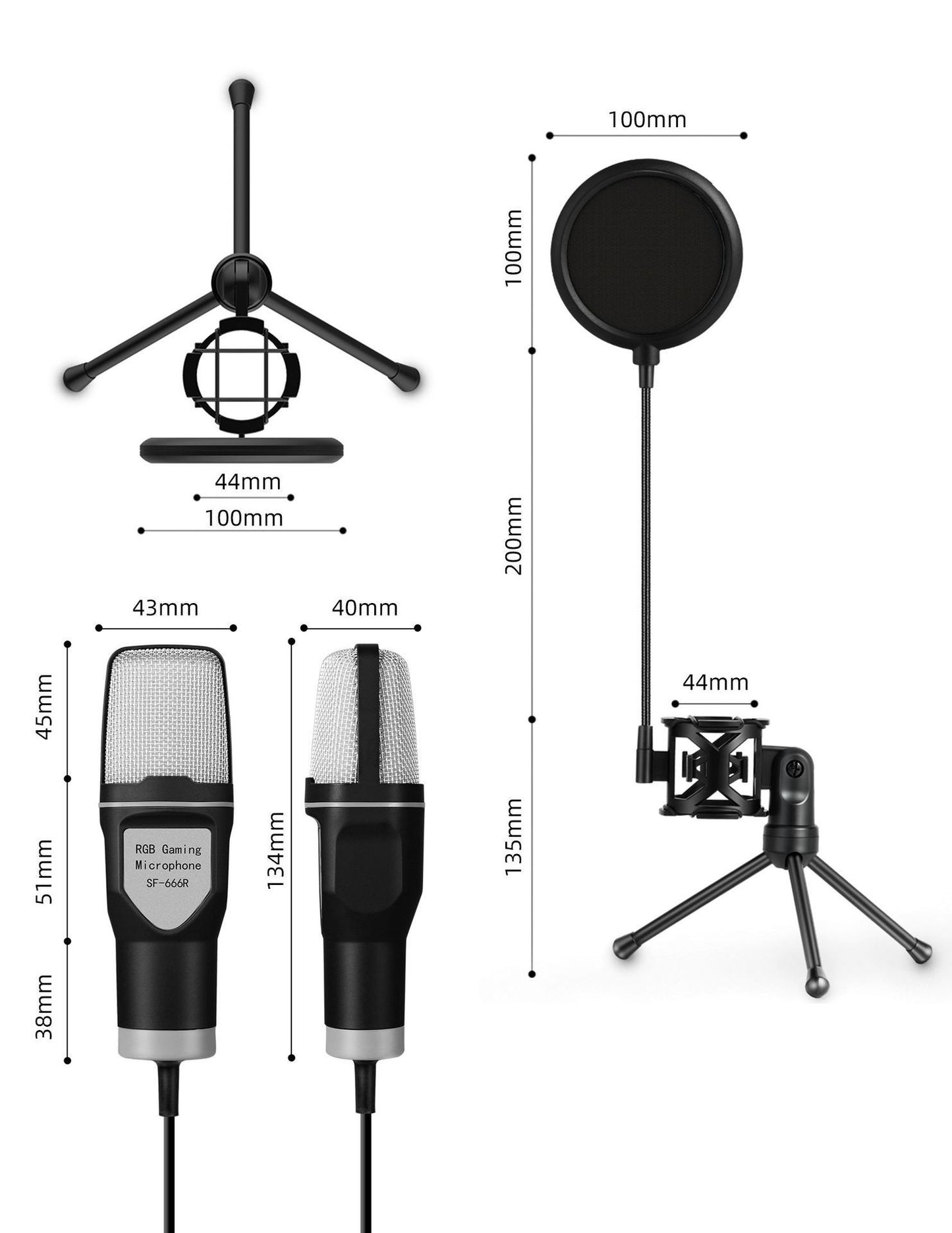 Desktop Microphone Live Conference Microphone