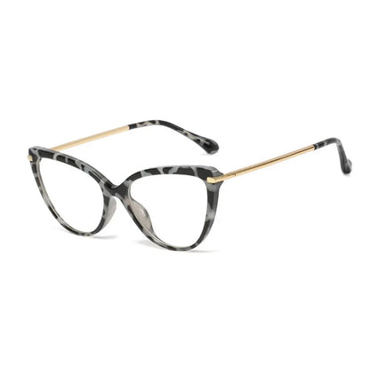 SHAUNA Anti-Blue Light Retro Women Cat Eye Glasses Eyewear Fashion TR90 Spring Hinge Optical Frames