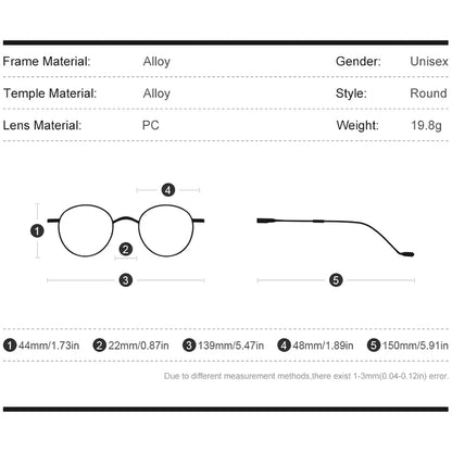 Monture de lunettes en alliage HEPIDEM pour femmes 2020, nouvelle marque coréenne, design, lunettes pour hommes, lunettes rondes en métal, lunettes transparentes 5021