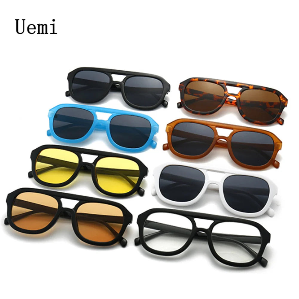 2022 New Retro Modern Square Sunglasses For Women Men Vintage Designer Sun Glasses Fashion Ladies Trending Shades UV400 Eyewear