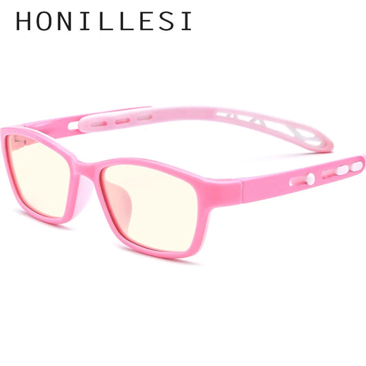 HONILLESI Anti Blue Light Blocking Glasses for Kids Children Boys Girls New Antiblue Rays UV Protection Computer Eyeglasses AB04