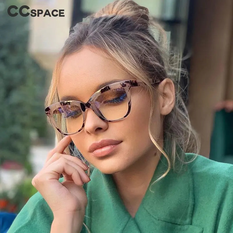 51029 Retro Plastic Titanium Glasses Frames Anti-Blue Light Women Optical Fashion Computer EyeGlasses