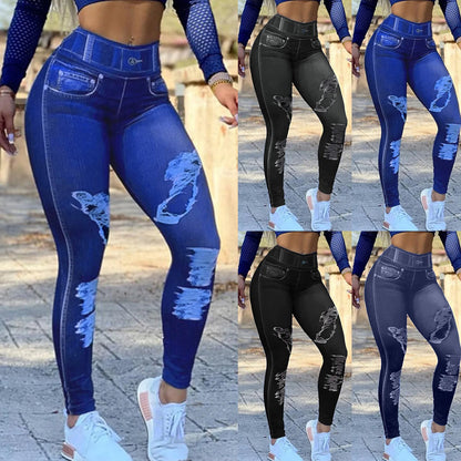 FCCEXIO Leggings Skinny Taille Haute Femme Pantalon Taille Haute Sans Couture Pantalon De Levage De Fesses Leggings Solides Pour Fitness Ropa De Mujer Pantalon