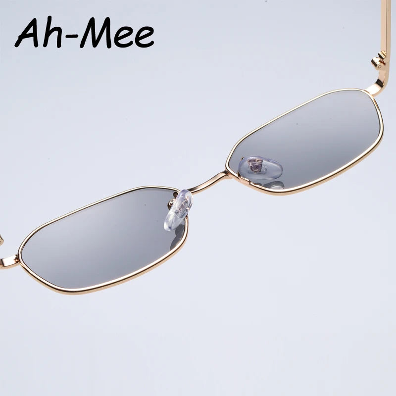 Fashion Retro Square Sunglasses Women‘s Sun Glasses Lady Small Steampunk Metal Eyeglasses Vintage Gradient UV400