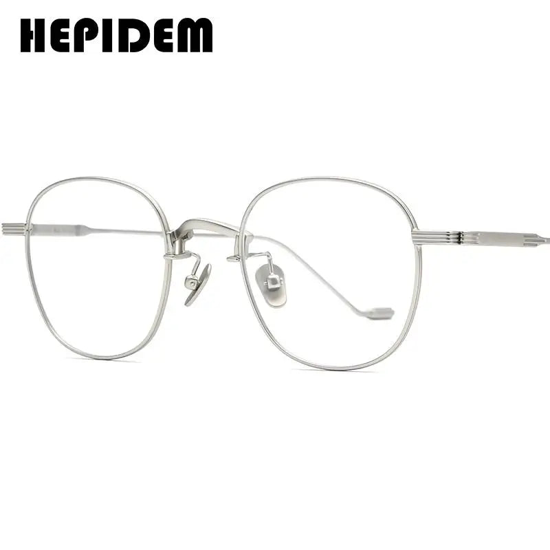 HEPIDEM Alloy Eyeglasses Frame Women 2020 New Korean Brand Design Men Eyewear Square Metal Spectacles Clear Glasses 5022