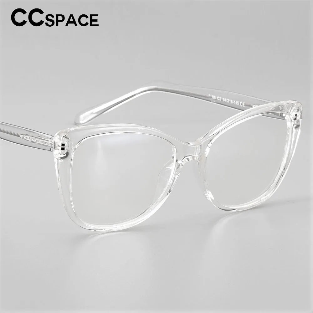 51015 Plastic Titanium Glasses Frames Anti-blue Light Ultralight Cat Eye Men Women Optical Fashion Computer Glasses