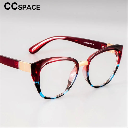 48092 Lunettes anti-lumière bleue œil de chat rétro en plastique titane montures ultralégères hommes femmes optique mode ordinateur lunettes