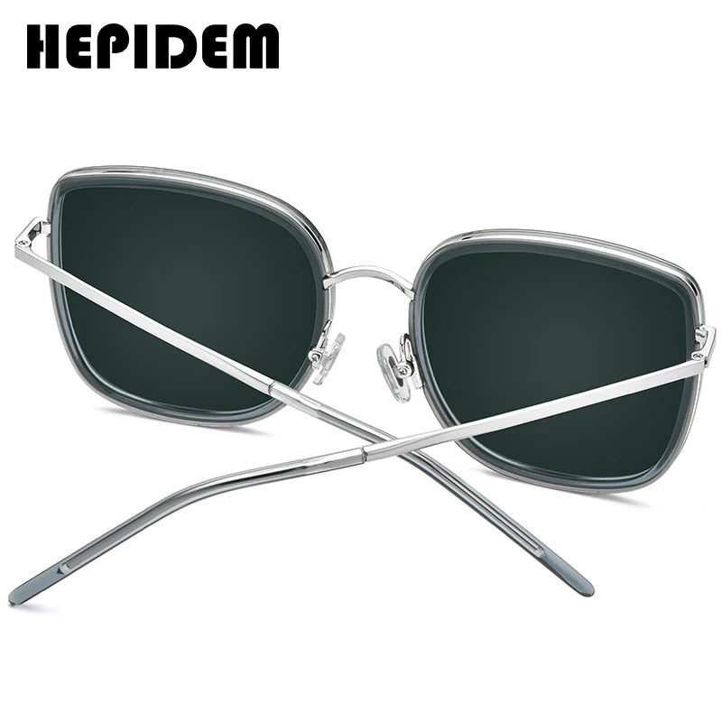 HEPIDEM Acetate Sunglasses Women 2020 New Luxury Brand Design Fashion High Quality Alloy Sun Glasses Men with Nylon Lens 9134