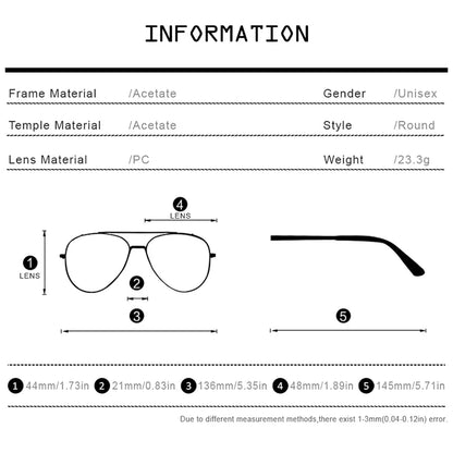 HEPIDEM Acetate Eyeglasses Frame Women 2020 New Vintage Round Glasses Men Spectacles Eyewear 9113